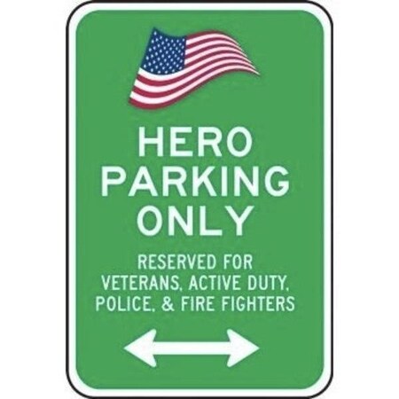 Accuform RESERVED PARKING SIGN HERO FRP099RA FRP099RA
